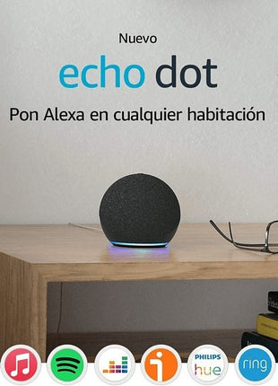 Altavoz inteligente con Alexa - Amazon Echo Dot (4ª Gen), Controlador de Hogar, Antracita - Join Banana