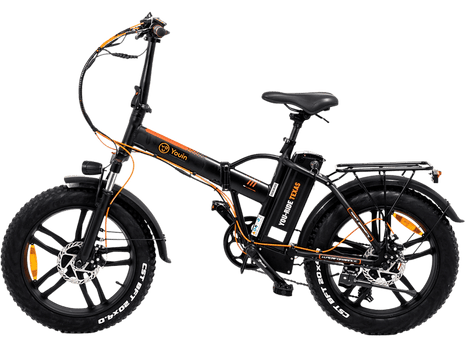 Bicicleta eléctrica - Youin You Ride Texas, 250 W, 25km/h, 20 ", Suspensión frontal, Pantalla LCD, Negro