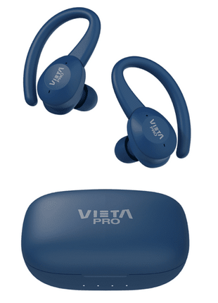 Auriculares inalámbricos - Vieta VHP-TW49LB, True Wireless, Bluetooth 5.0, Azul + Estuche de carga