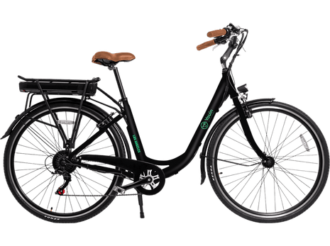 Bicicleta eléctrica - Youin You-Ride Los Angeles, 250W, 25km/h, Shimano de 7 vel., 28", Pantalla, Negro