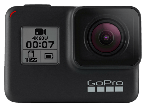 Cámara deportiva - GoPro HERO7 Black, Vídeo 4k60, 12MP, HyperSmooth, Wi-Fi, GPS, Bluetooth, Negro