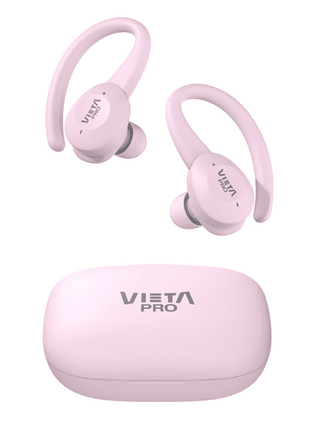 Auriculares inalámbricos - Vieta VHP-TW49LP, True Wireless, Micrófono, Rosa + Estuche de carga