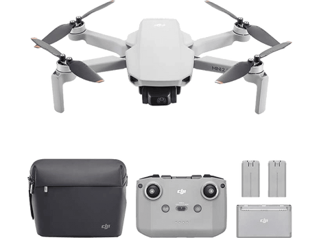 Mini Drone - DJI Mini 2 SE Fly More Combo, Cámara integrada, Vídeo 2.7K, Hasta 10 km, Autonomía 31 min, Blanco