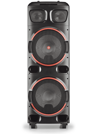 Altavoz inalámbrico - NGS Premium Speaker Wild Dub 2, 800 W, Función de Karaoke, Bluetooth, Luces LED, Negro