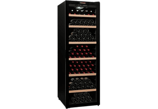Vinoteca - La Sommelière CTV178 , 165 botellas, Dinámico, De 5 a 20°C, Puerta acristalada, 5 bandejas, Negro