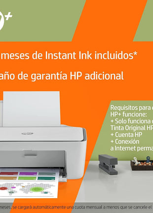HP DeskJet 2720e - Impresora Multifunción, 6 meses de impresión Instant Ink con HP+