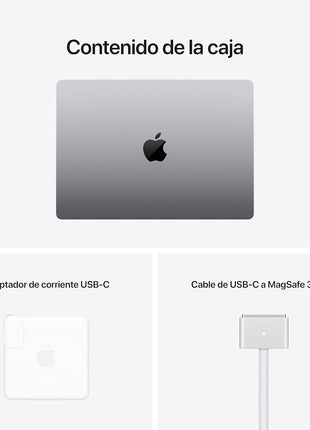 Apple 2021 MacBook Pro (de 14 Pulgadas, Chip M1 Pro CPU de Diez núcleos y GPU de dieciséis núcleos, 16 GB RAM, 1 TB SSD) - Plata