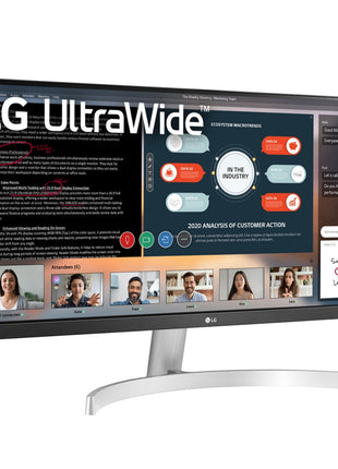 Monitor - LG UltraWide 29WN600-W, 29" WQHD, 5 ms, 75 Hz, DisplayPort, HDMI, FreeSync, Plata
