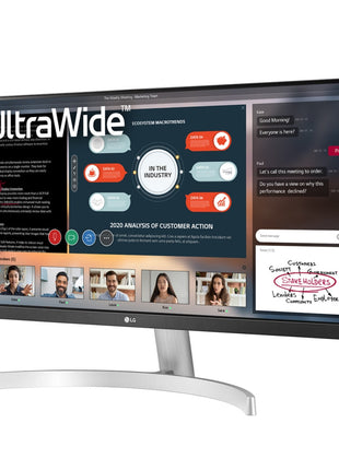 Monitor - LG UltraWide 29WN600-W, 29" WQHD, 5 ms, 75 Hz, DisplayPort, HDMI, FreeSync, Plata