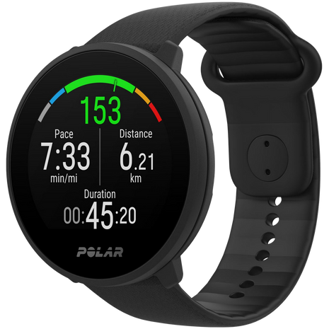 SportWatch - Polar Unite, Bluetooth, Resistente al agua, Táctil, Control sueño, Notificaciones, Negro