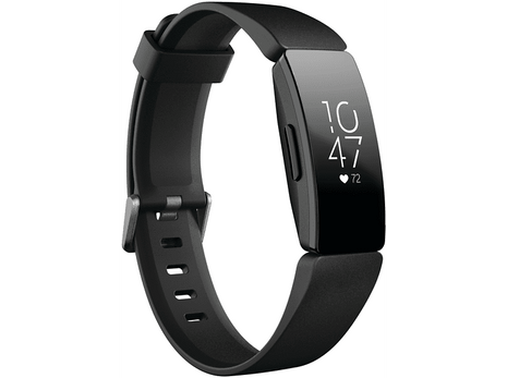 Activity Tracker - Fitbit Inspire HR, Water Resistant, Women's Health, 5 Day Battery, Black
