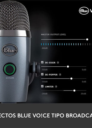 Blue Yeti Nano Micrófono de USB Premium, Grabación, Streaming, Gaming, Podcasting, PC, Mac, Efectos Blue VO!CE - Join Banana