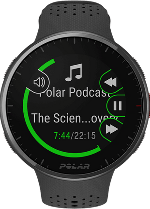 Reloj deportivo - Polar Pacer Pro, Negro