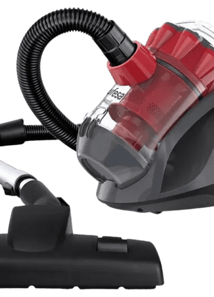 Bagless vacuum cleaner - Ufesa AS4046 Wadi, 800 W, 2 l, Washable HEPA filter, Rubber wheels, Black/Red