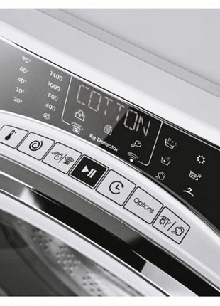 Lavadora secadora - Candy Rapidó ROW4966DWMCE/1-S, 9 kg+ 6kg, 1400rpm, Motor Inverter, Wi-Fi, 16 Programas, 7 Ciclos rápidos, Blanco