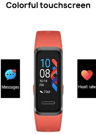 Activity bracelet - Huawei Band 4, 5ATM Water Resistance, Heart Rate, 9 Sport Modes, Salmon