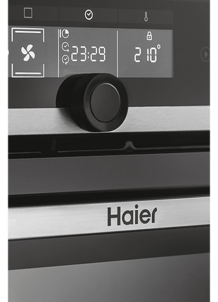 Horno - Haier Series 2 HWO60SM2F3XH, 70l, Multifunción, Limpieza por agua, 60cm, Wi-Fi, 11 funciones, Inox