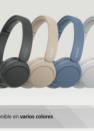 Auriculares inalámbricos - Sony WH-CH520, Bluetooth, 50 horas de autonomía, Carga rápida, 360 Audio, Conexión multipunto, Cascos estilo diadema, Negro