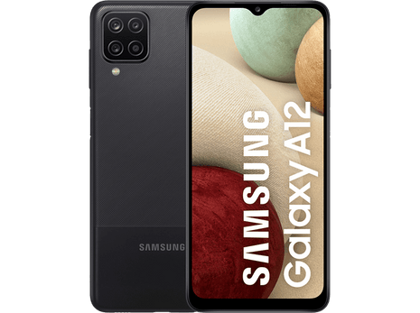 Móvil - Samsung Galaxy A12 (2021), Negro, 128 GB, 4GB RAM, 6.5" HD+, Exynos 850, 5000 mAh, Android