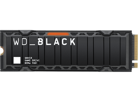 Disco duro SSD 500 GB - WD_Black SN850 NVMe SSD con Disipador de Calor, Compatible PS5, PCIe Gen4, 7000 MB/s
