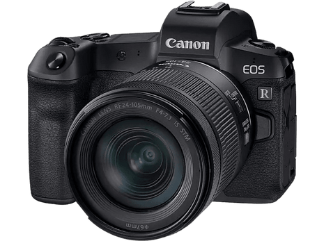Cámara EVIL - Canon EOS R, 30.3 MP, Sensor CMOS, 4K, Bluetooth, WiFi, Negro + RF 24-105mm F4-7.1 IS STM