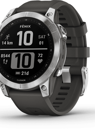 Sports watch - Garmin Fenix ​​7, Silver, 125-208 mm, 1.3", 18 days, Heart rate, WiFi, BT, ANT+