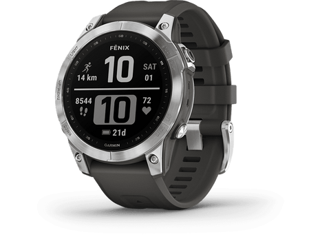 Sports watch - Garmin Fenix ​​7, Silver, 125-208 mm, 1.3", 18 days, Heart rate, WiFi, BT, ANT+