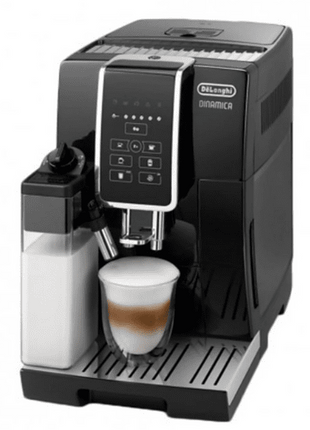 Cafetera superautomática - De'Longhi Dinámica ECAM350.50.B, 1450 W, 1.8 l, Función 2 tazas, Panel táctil, Negro