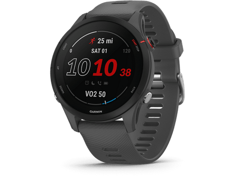 Reloj deportivo - Garmin Forerunner 255, Negro, Pantalla 1.3", Garmin Pay™, Bluetooth, Autonomía 14 días modo reloj inteligente y 30 horas en modo GPS