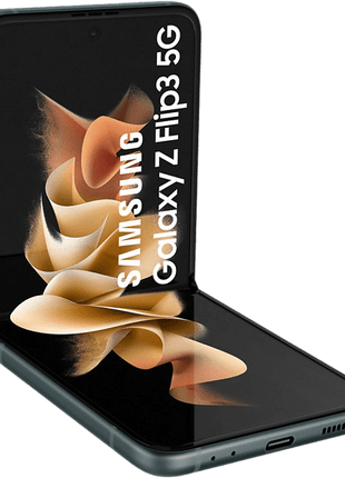 Móvil - Samsung Galaxy Z Flip3 5G, Verde, 128 GB, 8 GB RAM, 6.7" FHD, Snapdragon 888, 3300 mAh, Android 11