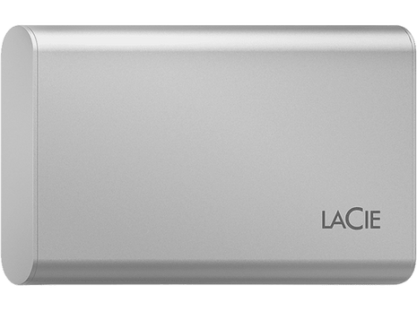 Disco duro SSD 1TB - LaCie V2, USB-C, 1.050 MB/s, Plata