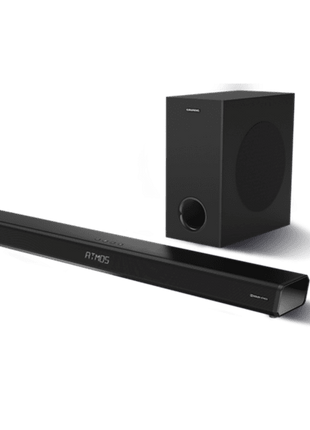 Barra de sonido - Grundig GSB 950 Dolby Atmos®, Con Subwoofer, 280 W, Bluetooth, Dolby Atmos®, Negro