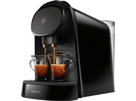 Cafetera de cápsulas - Philips LM8012/65, 19 bar, 1L, 1 o 2 tazas, Compatible con cápsulas L'OR y Nespresso®, Negro