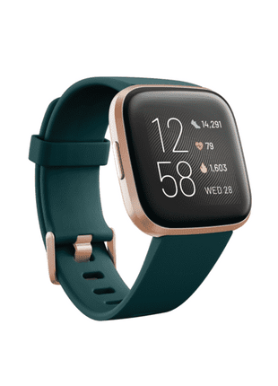 Reloj deportivo - Fitbit Versa 2, Oro rosa verde , GPS, Sumergible, 15 modos de ejercicio, Análisis del sueño