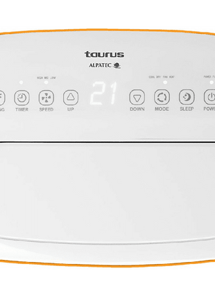 Aire acondicionado portátil - Taurus Top Temp, Climatizador 4 en 1: calor, frío, deshumidificador y ventilado, Silencioso, Temporiza, Bomba de calor