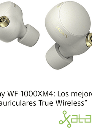 Auricular True Wireless - Sony WF1000XM4S, Noise Cancelling, Hi Res Wireless, Resistentes al agua, 24 horas, Gris