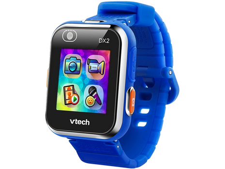 Smartwatch - VTech Kidizoom DX2, 1.44", Para niños, Resistente a salpicaduras, Cámara, Micro-USB, Azul
