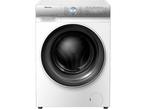 Lavadora secadora - Hisense WDQR1014EVAJM, 10 kg lavado, 6 kg secado, 1400 rpm, 14 programas, Auto dosificación, Blanco