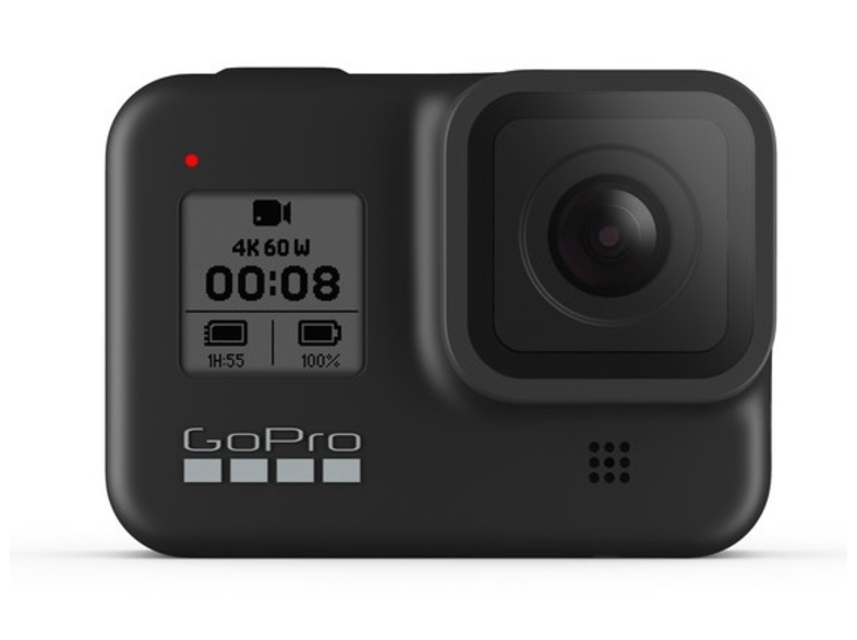 Cámara deportiva - GoPro HERO8 Black, Vídeo 4K60, 12 MP HDR, Slo