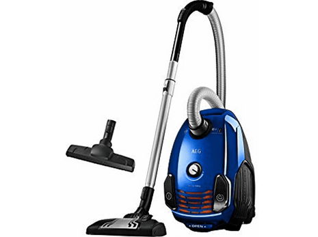 Bagged vacuum cleaner - AEG VX6-2-IS-P, 800W, 3.5l, DustPro brush, Class A, Sky blue