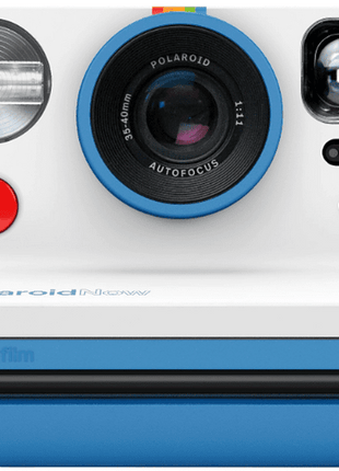 Cámara instantánea - Polaroid Now, Disparador automático, Flash, Carga USB, Cronómetro 9s, Azul