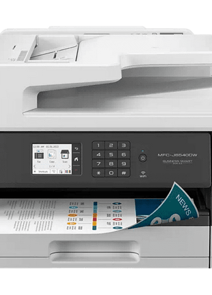 Impresora multifunción - Brother MFC-J6540DW, Color, Para A3/ A4, 25/16 ppm, WiFi, Blanco y Negro