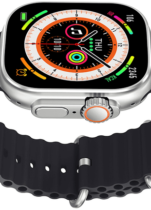 Smartwatch - Vieta Pro Beat Extrem, IPX 7, 20 hs de autonomía, 1.96", Carga inalámbrica, Negro