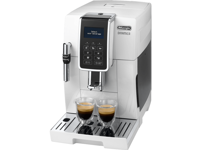 Cafetera superautomática - De Longhi Dinamica ECAM350.35.W, LCD