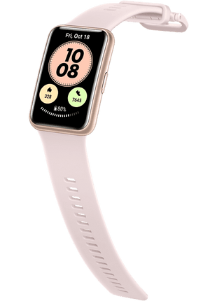 Smartwatch - Huawei Watch Fit, 21 cm, AMOLED 1.64", GPS, 5ATM, Medición oxígeno en sangre, Rosa