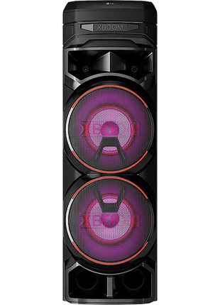 Altavoz Bluetooth - LG RNC9, Luces Multi Color, Efectos DJ. Función karaoke. Efectos de Voz, Negro