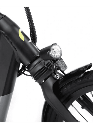 Bicicleta eléctrica - Argento Omega Black, De ciudad, Xofo 36V 250 W, 25 Km/h, Shimano de 7 vel., Negro