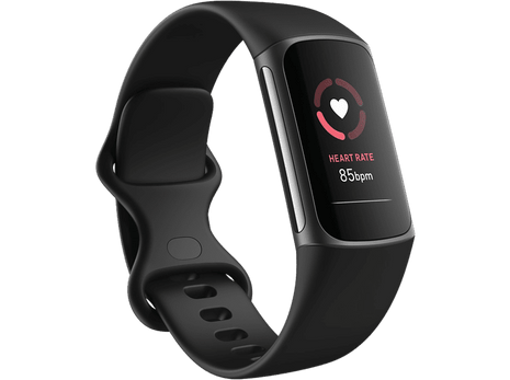 Pulsera de actividad - Fitbit Charge 5, Platino Negro, 13 - 21 cm, 1.04", GPS, BT LE, ECG, NFC, SpO2
