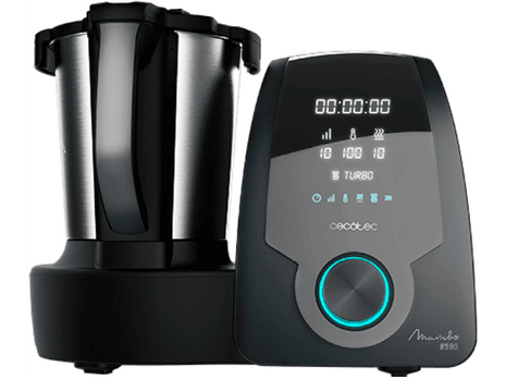 Kitchen robot - Cecotec Mambo 8590, Multifunctional, 1700 W, 3.3 l, 30 functions, 5 accessories, Black