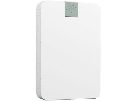 Disco duro externo 2TB - Seagate Ultra Touch, USB -C, HDD, 5000 Mbit/s, Blanco